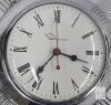 Vintage MCM Ingraham Chrome Electric Wall Clock . Measures 20" diameter . Working - 2