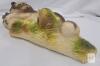 Vintage Hand-Painted Ceramic Raccoon Wall Plaque 12" . Signed " Dec 83 " Figurine Hanging Decor - 2