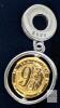 New Stamped S925 Platform 9&frac34; Harry Potter-Themed Spinning Charm For Charm Bracelets, 1.15" Long