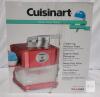 Cuisinart SCM-10P1 Snow Cone Maker, Red, 4-5 Cones/Minute, Stainless Blade, Accessories Included tear on box