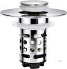 New SUS304 3-in-1 Bathroom Sink Strainer & Stopper with Pop -UpDrain, Removable Stalnless Steel Halr Catcher Filter Basket, Universal Fit for 1.1"-2.36" Drains - Chrome