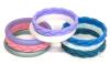 New 8-Pack Size 11 Unisex Egnaro Stacking Silicone Rings 15.3mm, Non-Metal Wedding Bands with Inner Arc Ergonomic Breathable Design, Safe For Workouts, Exercise & Weightlifting