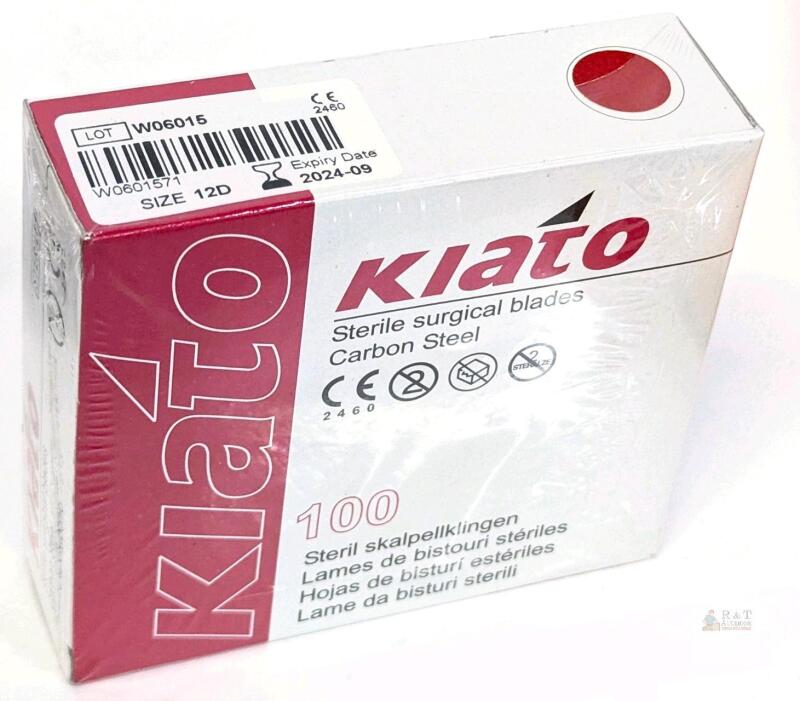 [exp 2024] New Box of 100 Klato 12D Carbon Steel Scalpel Blades For Hobbyists, Crafting ++