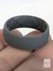 New 7-Pack Size 13 Unisex Egnaro Silicone Rings 10mm Wide 2.5mm Thick, Rubber Wedding Bands with Inner Arc Ergonomic Breathable Design Safe For Training, Weightlifting, Exercise - 2