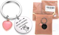 3 New " My Spirit Animal Has Rabies " Raccoon Keychain For Fans of Trash Pandas