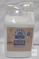 New - Grizzly Pet Products Wild Alaskan Pollock Oil Supplement for Healthy Skin and Lustrous Coat , 64fl. oz. Jug