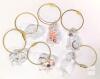 New DIY Acrylic Cat Fur Display Cases with Ring / Pet Hair Collection Container Keychain Pendant / Memorial Cat Ornaments - 2