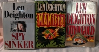 3 First Edition Hardcover Novels By Len Deighton