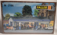 Faller N Scale Garage Worshop Toy Train Railroad Model Kit , #2186 - NOS , Sealed