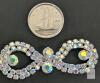New 1 Yard AB Crystal Rhinestone Cup Chain Trimming Applique Crystal Sashes for Wedding Bridal Belt DIY Jewelry (Silver AB) - 2