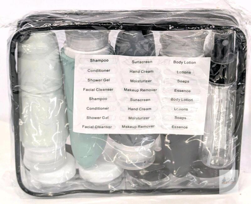 New Travel Bottles for Toiletries, Teskyer 17 PACK TSA Approved Silicone Travel Size Bottles Toiletries, Leak Proof Travel Essentials Accessories Cosmetic