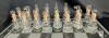 WOW! 3 Hungarian Handblown Glass Mini Bottle Chess Games, At Least 1 Set Complete, 80+ 2.7" Bottles & Many Multiple Glass-Topped Corks & Extra Corks, Boards 17.75" &times; 17.75" - 3