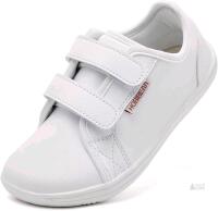 New Size 28 Kids' HOBIBEAR Waterproof PU Leather Barefoot Shoes With Velcro Straps, Feel The Softness Of The Grass With Every Step.