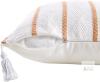New Boho 20x20 Pillow Covers Set of 2 Western White Decorative Bed Throw Pillows Vintage Couch Sofa Cushion Covers Stripe Patterned Coastal Decor for Bedroom Living Room Home - 2