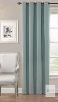 New Single Panel Eclipse Nadya Solid Blackout Window Curtain Panel, 84", Smokey Blue