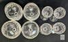 8pcs Vintage Sears "Country Rose" Cut Crystal : 4 Brandy Snifters 4.6" & 4 Liqueurs / Cordials Glasses 4.7" , No Chips or Cracks - 4