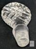 4 Vintage 3.5" Bob&egrave;che (Candle Wax Catchers) & 7.75" Tall Pinwheel Crystal Cruet With Intact Stopper - 3