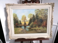 Vintage Framed Painting - Signed