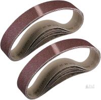 New 2" x 27" 40 Grit Sanding Belt Aluminum Oxide Sandpaper Belts for Portable Strip Sander Wood Finishing Metal Drywall Polishing Sharpening 10pcs
