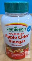 Jamieson Apple Cider Vinegar + Chromium Gummies, Red Apple, 60 Ct, Lot 304878, EXP 01/2026