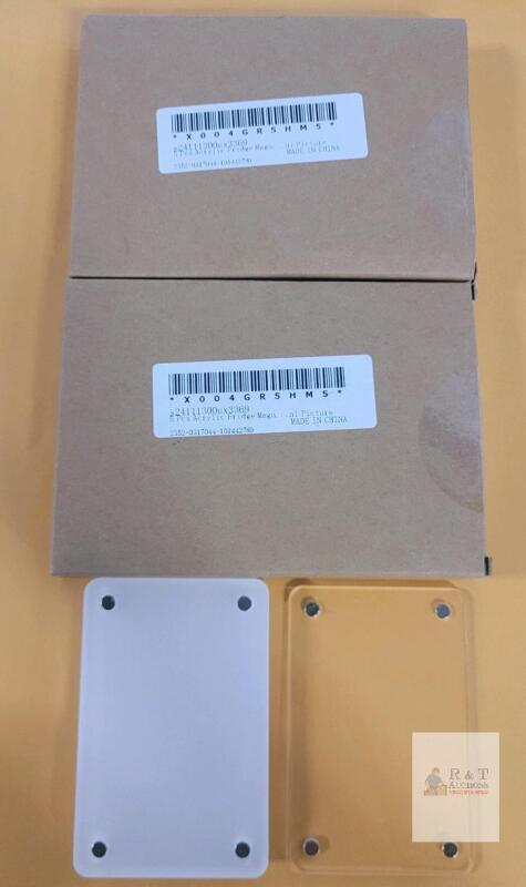 5pcs New Acrylic Fridge Magnet Picture Frames, 2.5 x 3.5 inches, Clear/Frosted, Magnetic Mount