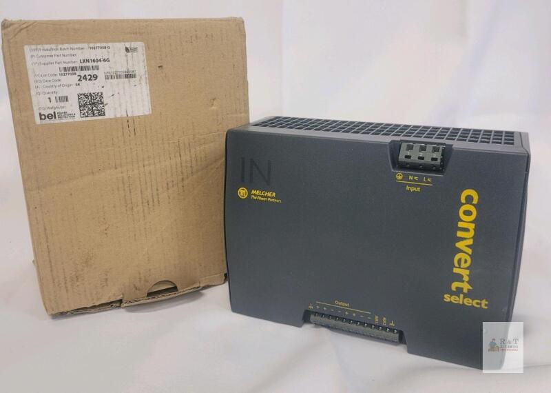 New - Bel Power Solutions DigiKey LXN1604-6G is a 500W AC/DC DIN-rail switching power supply .