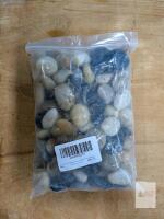 OULIYY 3.3 Lb Mixed Polished Natural Stones Vase Fillers, Approx. 1" Size,
