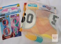 New - 3 Kids Water Goggles & Beach Towel Game