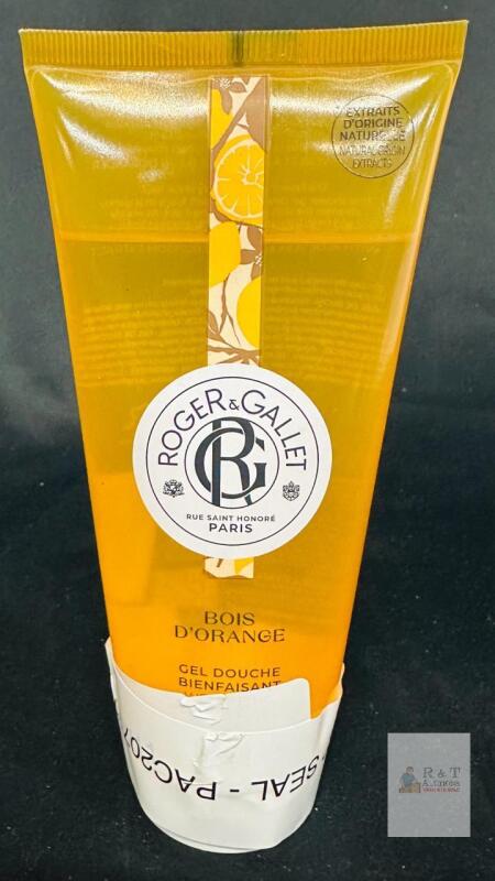 Roger & Gallet Bois d&rsquo;Orange Shower Gel 200ml &ndash; Aloe Vera & Orange Blossom, Sealed, France