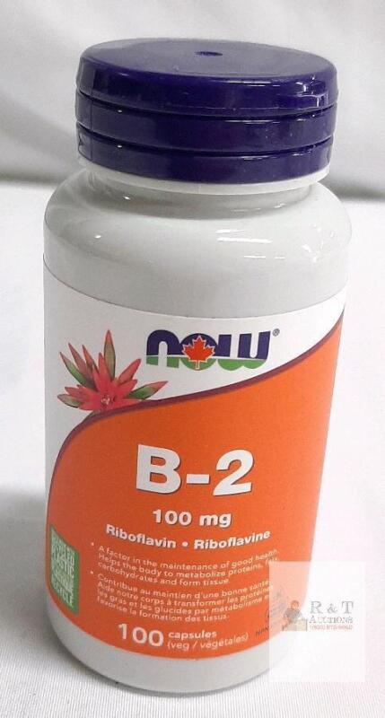 NOW B-2 Riboflavin 100 mg 100 Veg Capsules &ndash; Lot 3445171