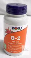 NOW B-2 Riboflavin 100 mg 100 Veg Capsules &ndash; Lot 3445171