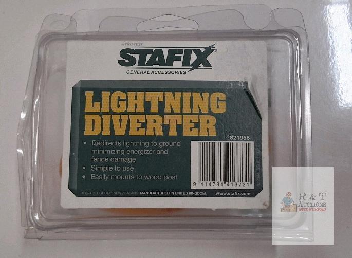 new Stafix 821956 Lightning Diverter &ndash; Protects Electric Fences, Easy Installation, Includes Hardware