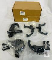 Metal Shed Tool Hooks J/U/V Shape, Suncast Craftsman Compatible, Black, Y21258