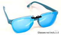 New IGNAEF Polarized Clip on Sunglasses Over Prescription Glasses UV400 Protection, Mirror Blue X0044B1PEH