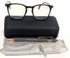 New CONSTANTINELLI +2.25 Reading Glasses | 50 22 +2.25 PD=62 NELSON 09 | With 2 Branded Cleaning Cloths, Pen, Soft Pouch & Hard Case l, Likely Some Blue-Light Blocking (Slight Yellow Hue To Lenses)