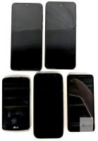 5 As-Is Untested Cellphones In Very Good Cosmetic Condition : LG, BLU, Alcatel, 2&times; 6.5" Display Motorola : Moto G Play (2023) XT2271-IPP & Moto G Pure XT2163DL