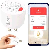 New Smarter Living - WiFi Gas Alarm Leak Detector for Natural Gas, Propane, Methane, Butane, LPG, LNG, Flammable Explosive Gases, Reliable Sensor, Phone Notifications, Plug in, Trailer, RV, Home