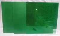 3 Pcs Green Glitter Acrylic Sheets 12"x12"x1/8" for Engraving & Crafting,