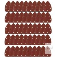 New 50pc Sanding Sheets Mouse Detail Sander Sandpaper, 10 Each P40, P80, P120, P180, P240