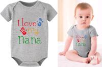 New Size 0-3 Months "My Nana and Papa Love Me" Short Sleeve Onesie