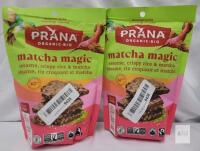 PRANA Matcha Magic Chocolate Barks, Sesame Crispy Rice, Organic, 100g, 2 Packs, Exp 2026