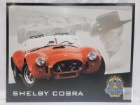 Shelby Cobra 40th Anniversary Cobra Metal Sign , 16"&times;12.5"