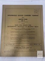 Rand McNally 1967 Mileage Guide No. 9 Household Goods Carriers' Bureau, US Road Maps, Military Listings