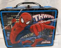 Marvel Ultimate Spider-Man Metal Lunch Box "THWIPP!", 8" x 3.75" x 6.75", Tin-Plated Steel