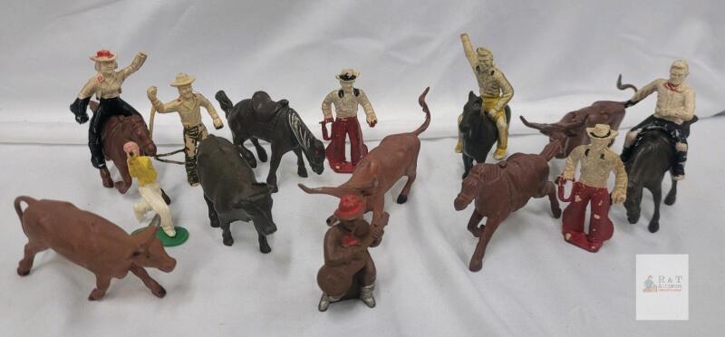 Vintage 1950s Cowboys , Horses & Steers