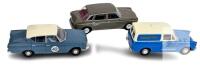3 Vintage Lledo Vanguard Diecast Cars : Ford Classic, Ford Anglia, Wolseley Austin/Morris 1800/2200