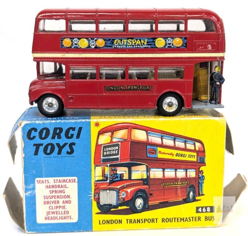 Vintage Corgi Toys Diecast London Transport Routemaster Bus #4688 With Original Box