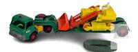 Vintage 1970 Matchbox Lesney King Size K-8 Caterpillar Traxcavator With Separated Driver+ Belt, King Size Ford Tractor & King Size K-17 Dyson Low-Loader