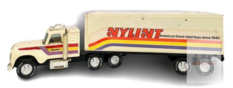 Vintage 1970s Nylint Pressed Steel Nylint Steel Toys Tractor Trailer Semi Truck 27" Long