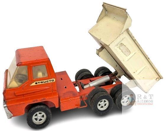 Vintage Structo Steer-O-Matic Hydraulic Dump Truck Cab Tilt Steering Press Steel 13.25" Long